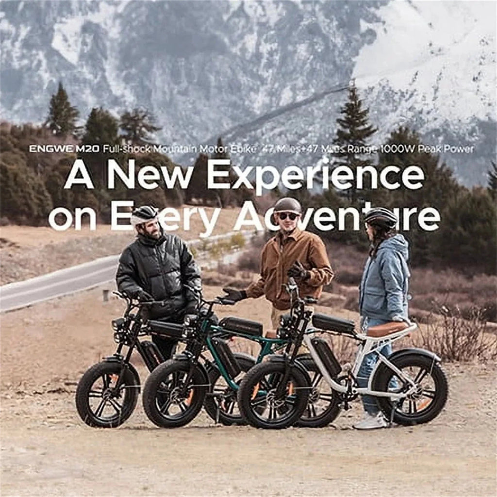 2026 AKEZ Electric Bike for Adults - 1000W 28mph Moped Ebike with 48V 13A Removable Battery, Up to 94 Miles All Terrain Off Road E-Bike with 20*4.0" Fat Tire,Full Suspension,7-Speed UL Certified