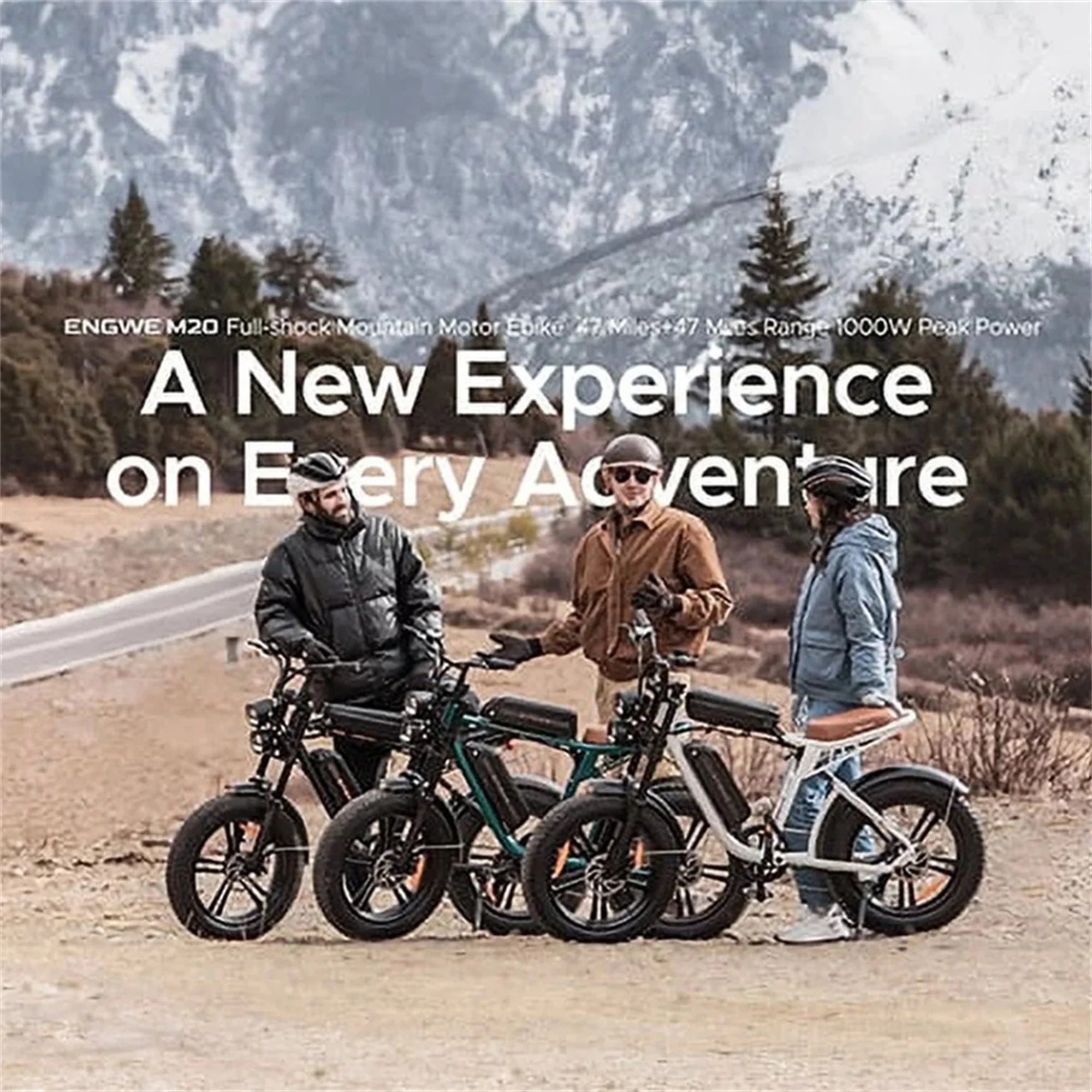 2026 AKEZ Electric Bike for Adults - 1000W 28mph Moped Ebike with 48V 13A Removable Battery, Up to 94 Miles All Terrain Off Road E-Bike with 20*4.0" Fat Tire,Full Suspension,7-Speed UL Certified