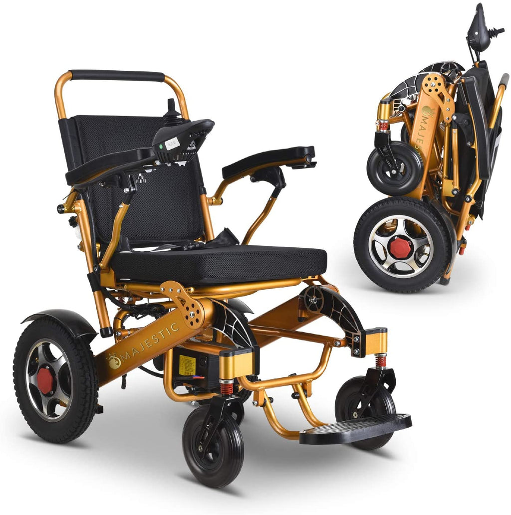 2026 2020 New Folding Ultra Lightweight Electric Power Wheelchair, Silla de Ruedas Electrica, FDA Approved and Air Travel Allowed, Heavy Duty, Mobility Motorized, Portable Power (17.5′′ Seat Width)