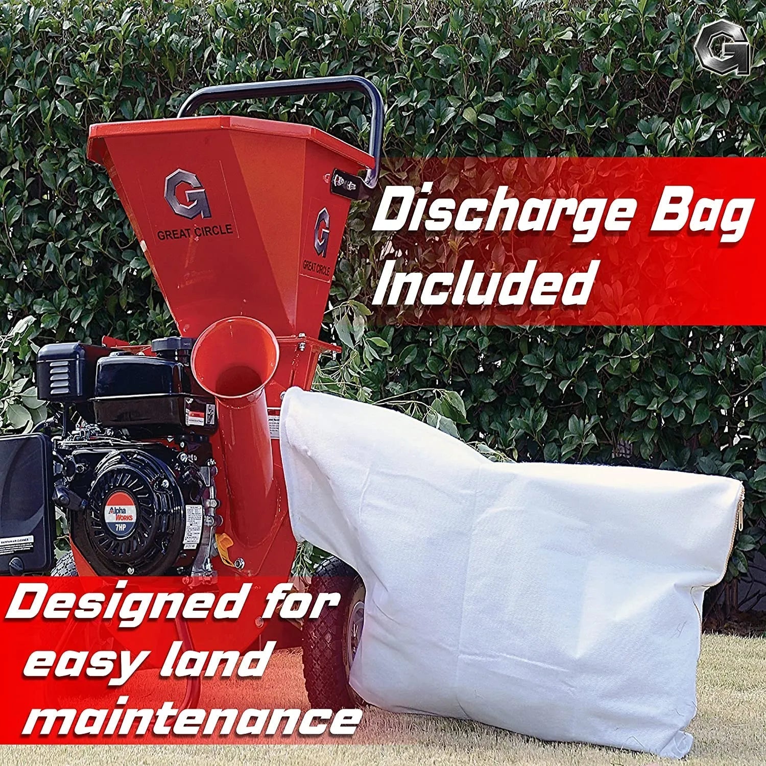 2026 Wood Chipper Shredder Mulcher Heavy Duty Gas Powered