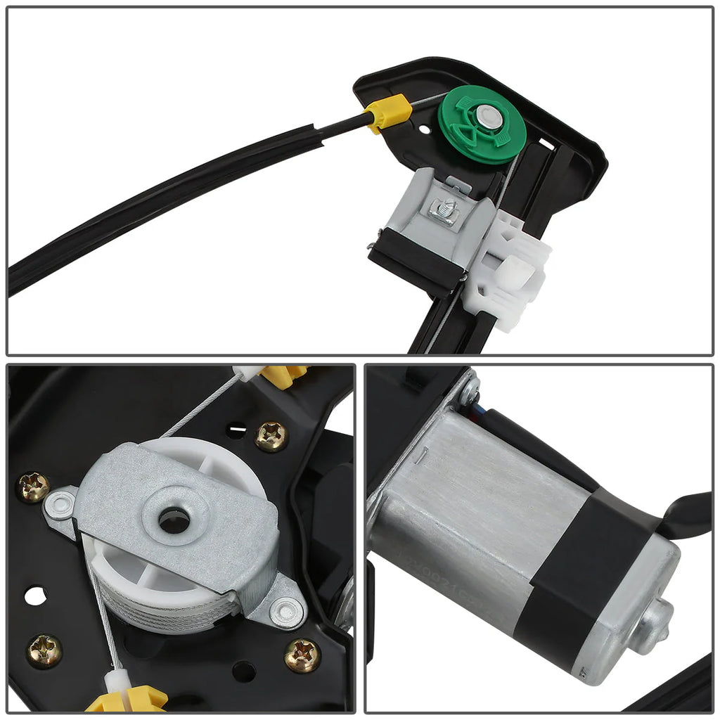04-08 Ford F150 06-08 Lincoln Mark LT Crew Cab Power Window Regulator w/Motor - Front Right Side