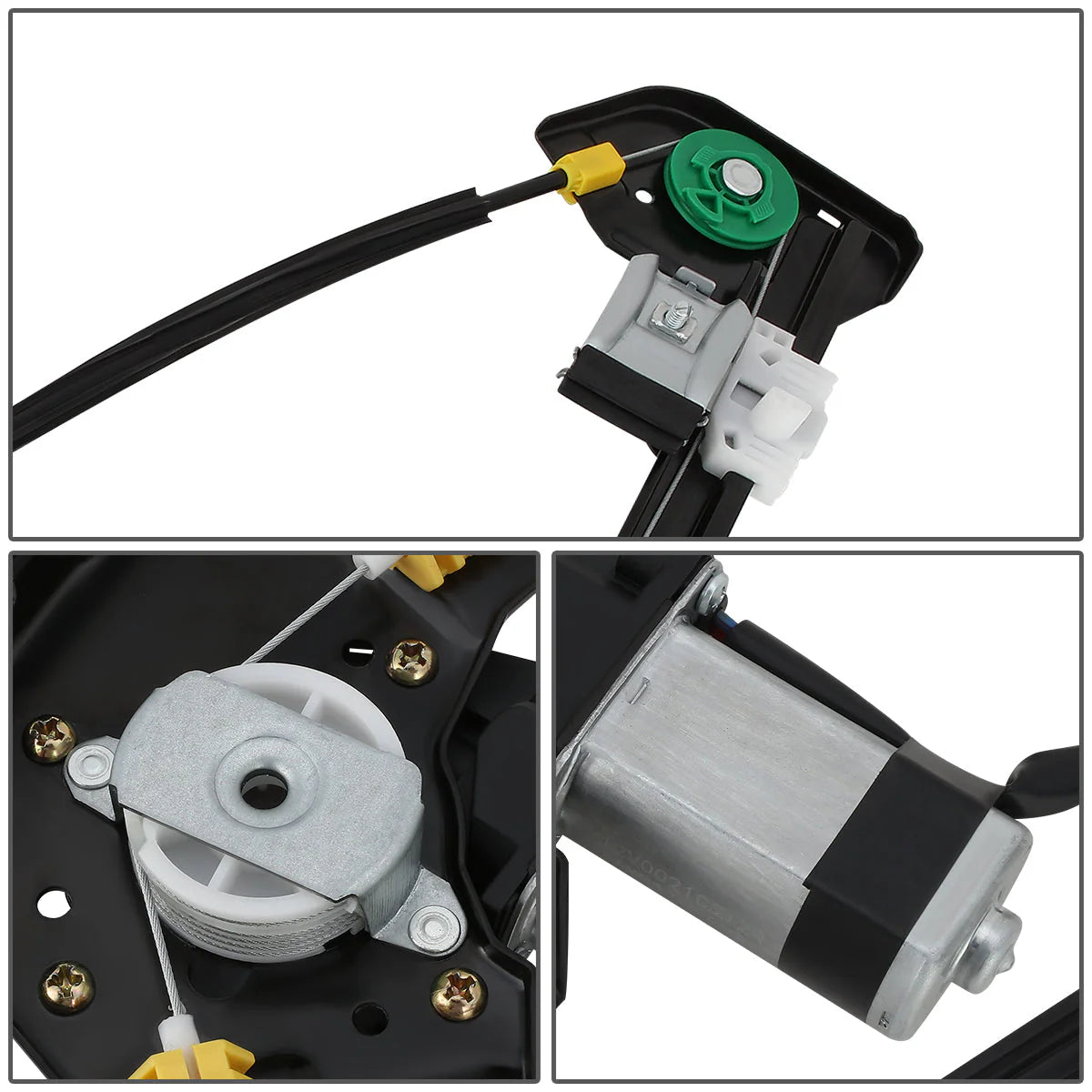 04-08 Ford F150 06-08 Lincoln Mark LT Crew Cab Power Window Regulator w/Motor - Front Right Side