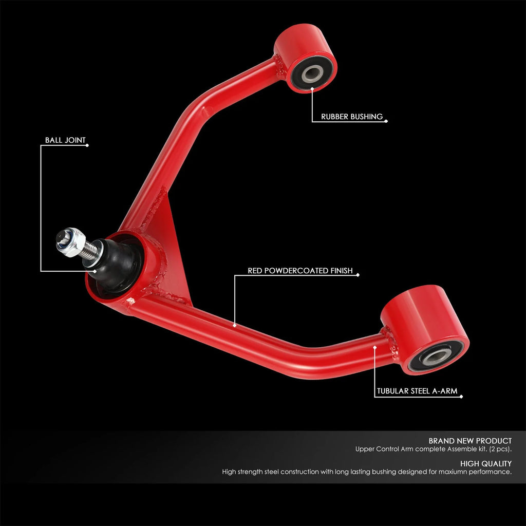 19-22 Ram 1500 2-4 in. Lift Front Upper Tubular Control Arms (Red)