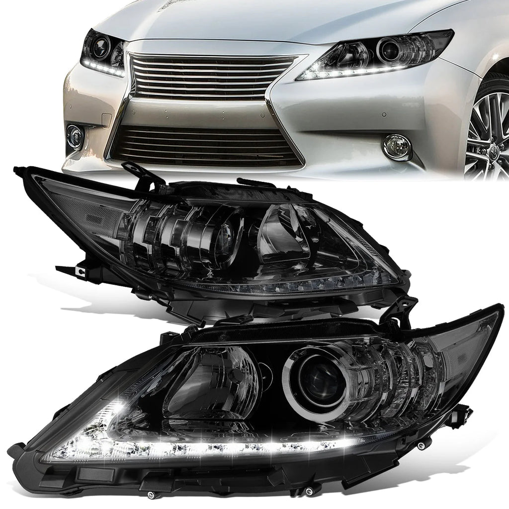 LED DRL Projector Headlights 13-15 Lexus ES300h, ES350