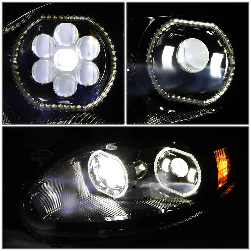 LED DRL Halo Sequential Projector Headlights 17-21 International Harvester LT LT625