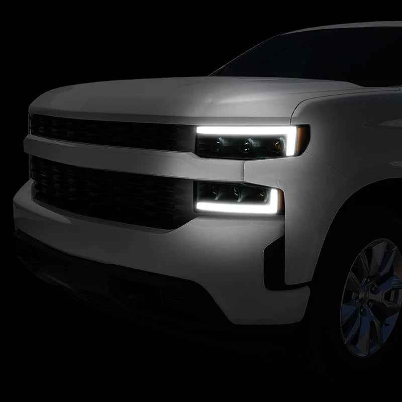 LED DRL Projector Headlights 19-21 Chevy Silverado 1500