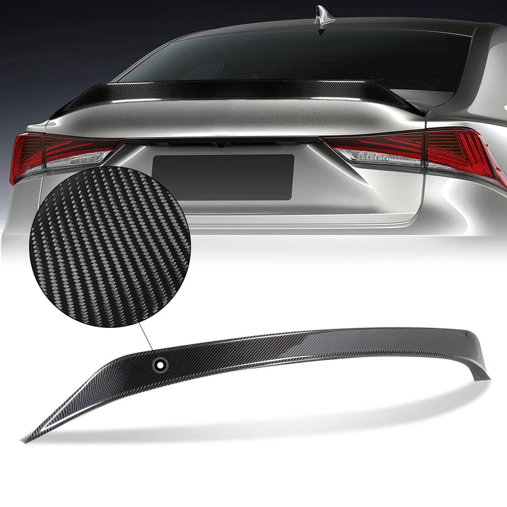 AR-Style Carbon Fiber Rear Trunk Lid Spoiler 14-20 Lexus IS250 IS300 IS350 Sedan
