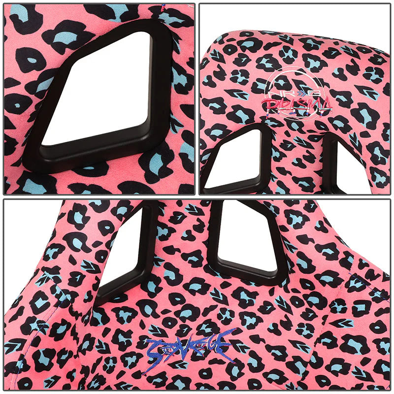 Vegan Micro Fiber Fixed Back Racing Bucket Seat Universal