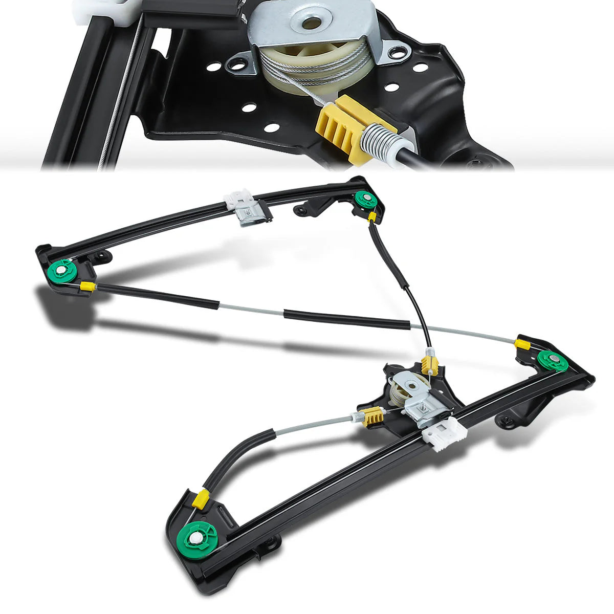 04-08 Ford F150 Lobo Power Extended Cab Window Regulator w/o Motor - Front Right Passenger Side