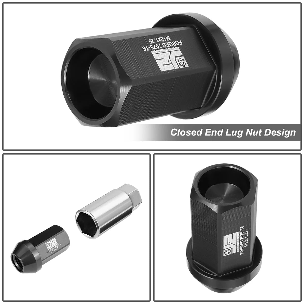 20 Pcs Aluminum Lug Nuts[A Variety of color options] Universal
