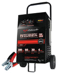 2026 Schumacher Electric Wheeled Battery Charger and Engine Starter, SC1446, 2-in-1, manual timer control, 300 crank amps, 6 volts, 12 volts, for car, SUV, truck and Marine batteries