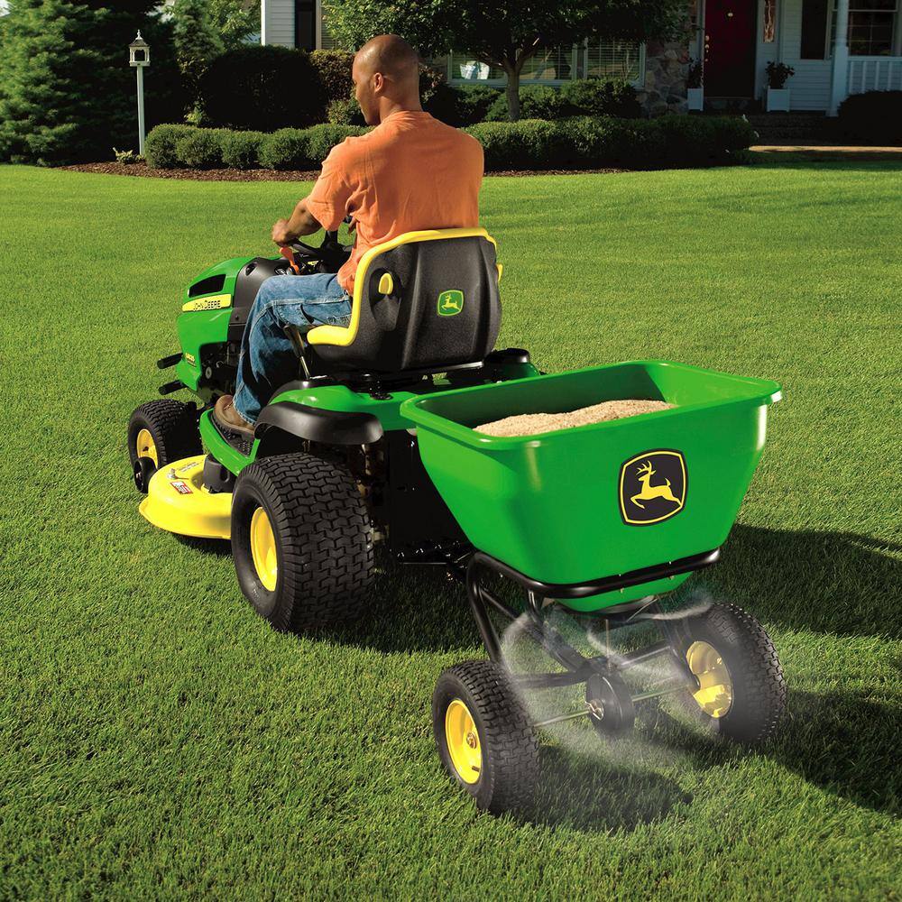 2026 175 lb Tow-Behind Broadcast Spreader, Rustproof Poly Hopper, Universal Fit