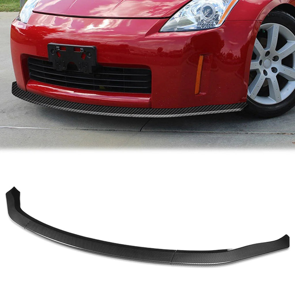 3 Pieces CT-Style Front Bumper Lip 03-05 Nissan 350Z Z33