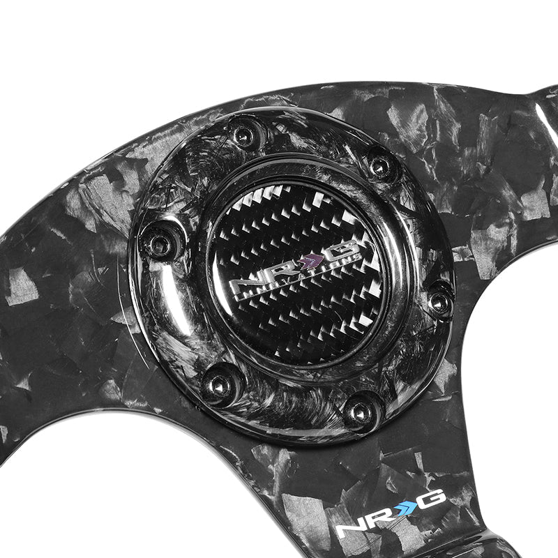 320mm Flat Bottom Carbon Fiber Spoke Steering Wheel Universal