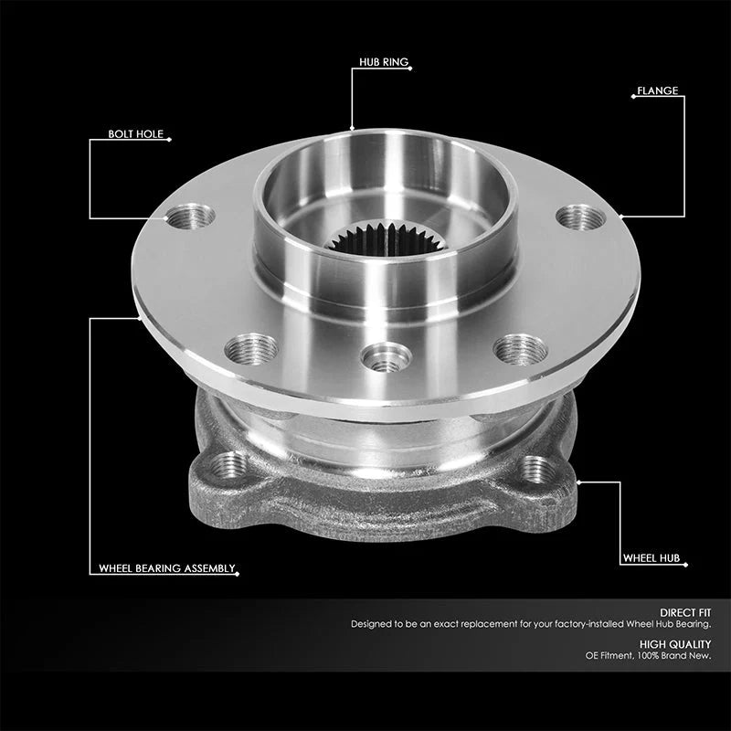 Front Left or Right Side Wheel Bearing & Hub Assembly 07-18 BMW X5, 08-17 X6 AWD