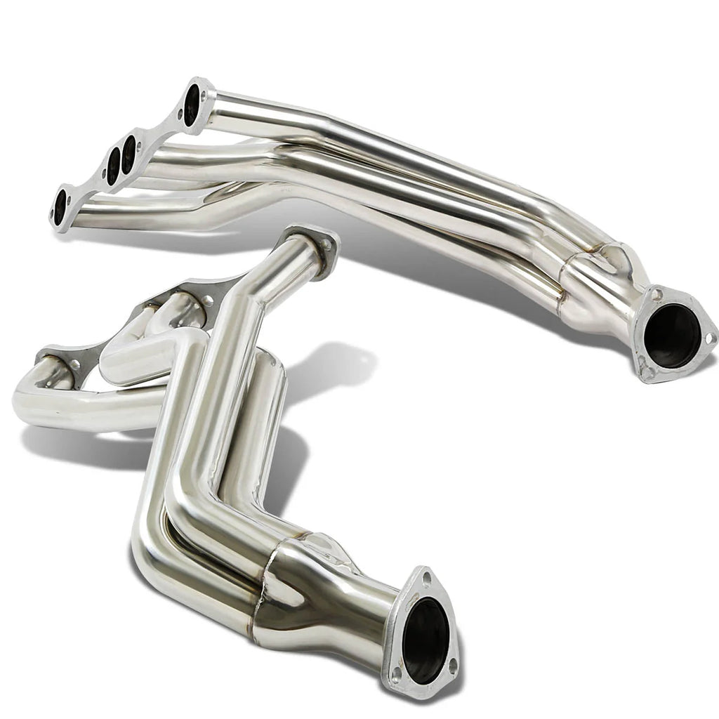 35-48 Chevy Small Block 265-400 V8 Fat Fender 8-2-1 Long Tube Exhaust Headers - Stainless Steel