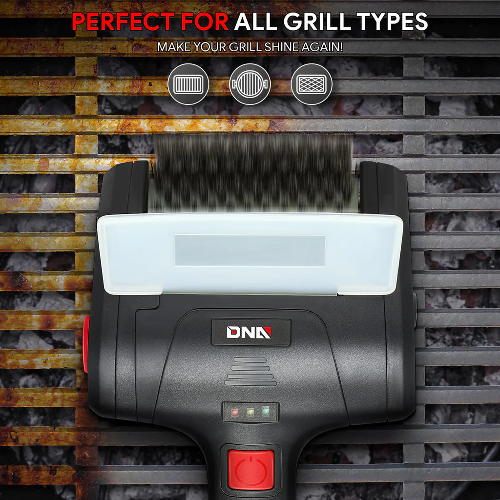 Cordless Power Grill Cleaning Scrub Brush w/Type-C Cable
