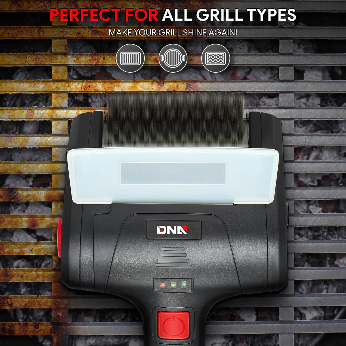 Cordless Power Grill Cleaning Scrub Brush w/Type-C Cable