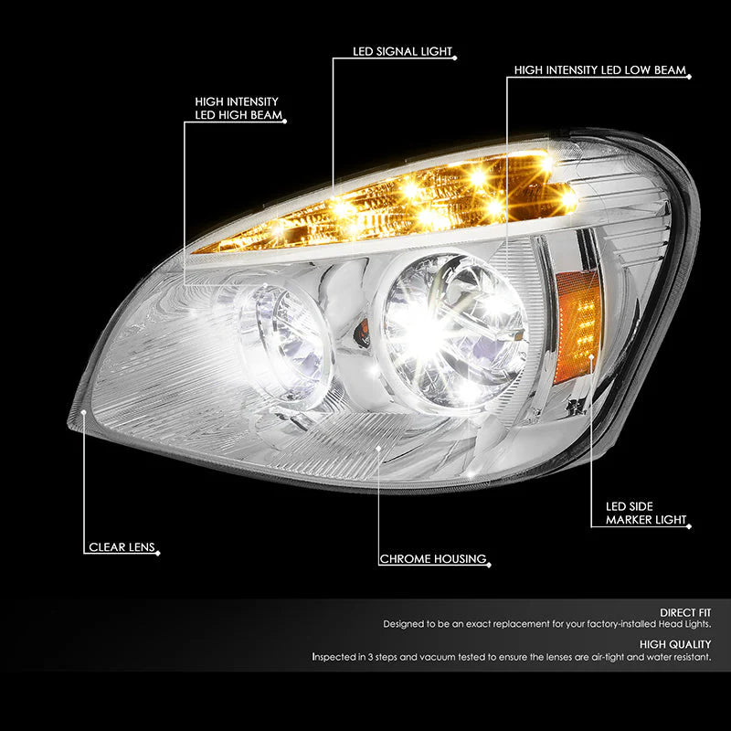 Projector Headlights 08-17 Freightliner Cascadia
