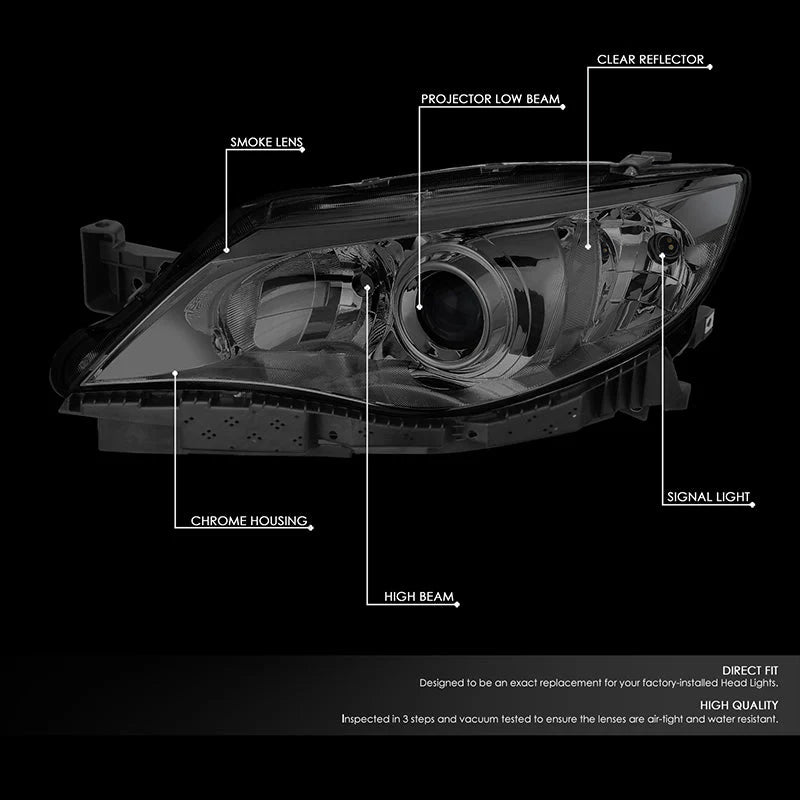 Factory Style Projector Headlights 08-11 Subaru Impreza