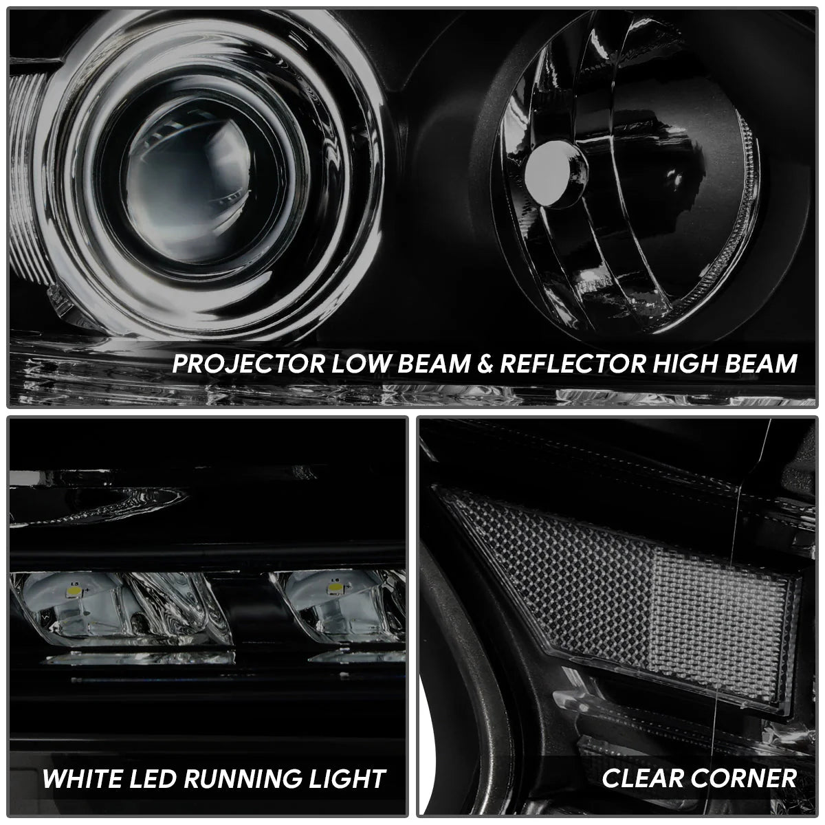 LED DRL Projector Headlights 13-15 Lexus RX350, RX450H