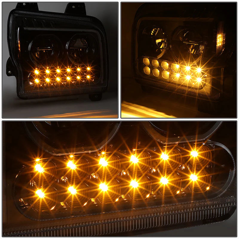 LED DRL Halo Sequential Headlights 19-22 Kenworth W990