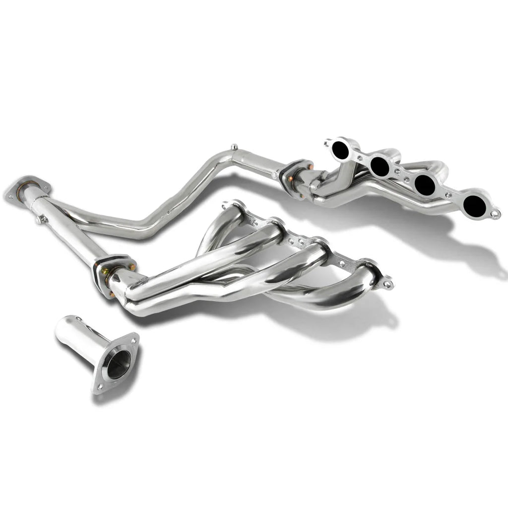 07-13 Chevy Silverado Avalanche 06-14 GMC Yukon Long Tube Exhaust Header w/Y-Pipe - Stainless Steel