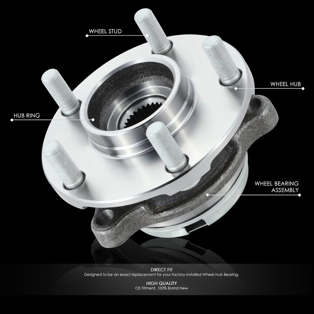 Front Left or Right Side Wheel Bearing & Hub Assembly 07-12 Nissan Altima 2.5L
