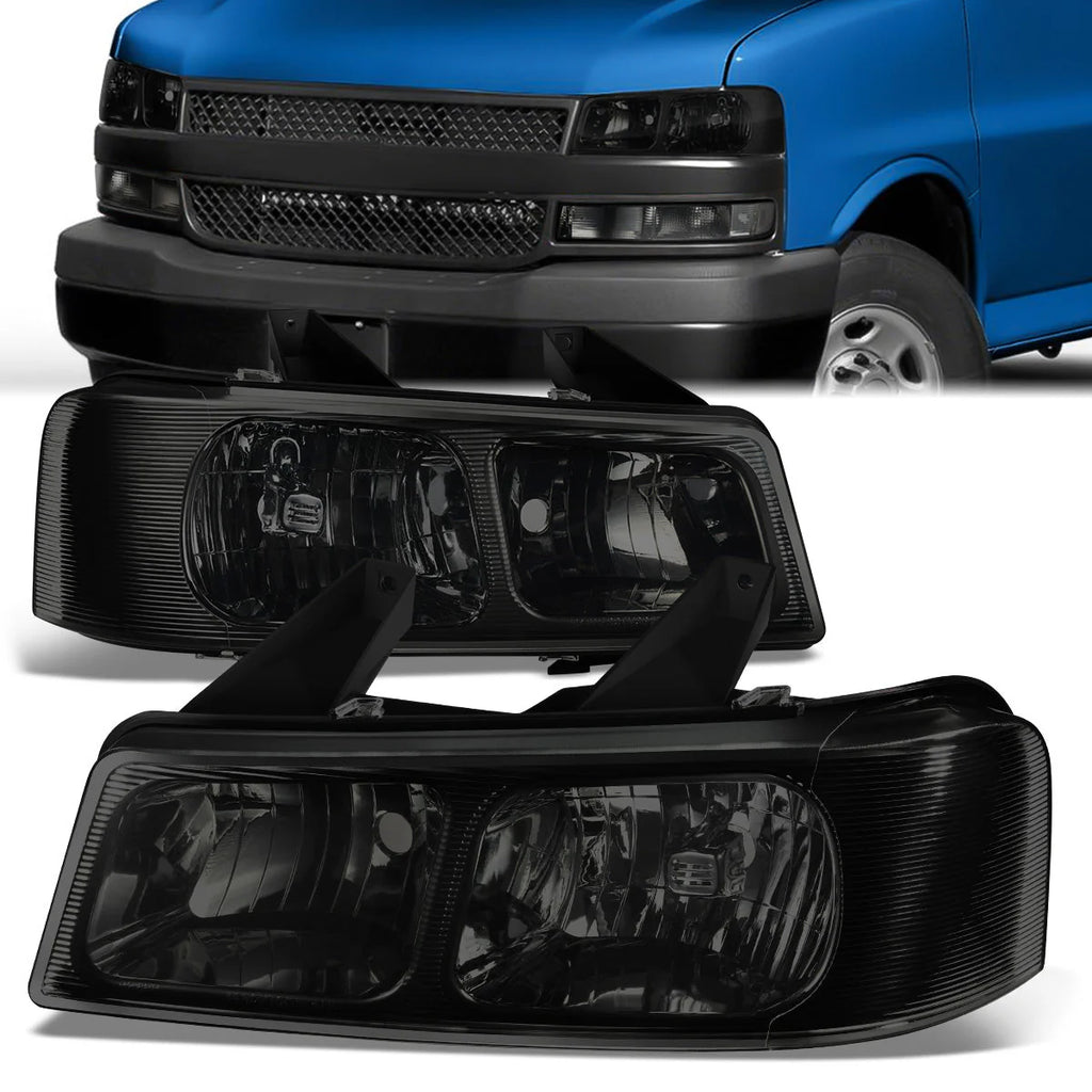 Factory Style Headlights 03-23 Chevrolet Express / GMC Savana 1500-4500