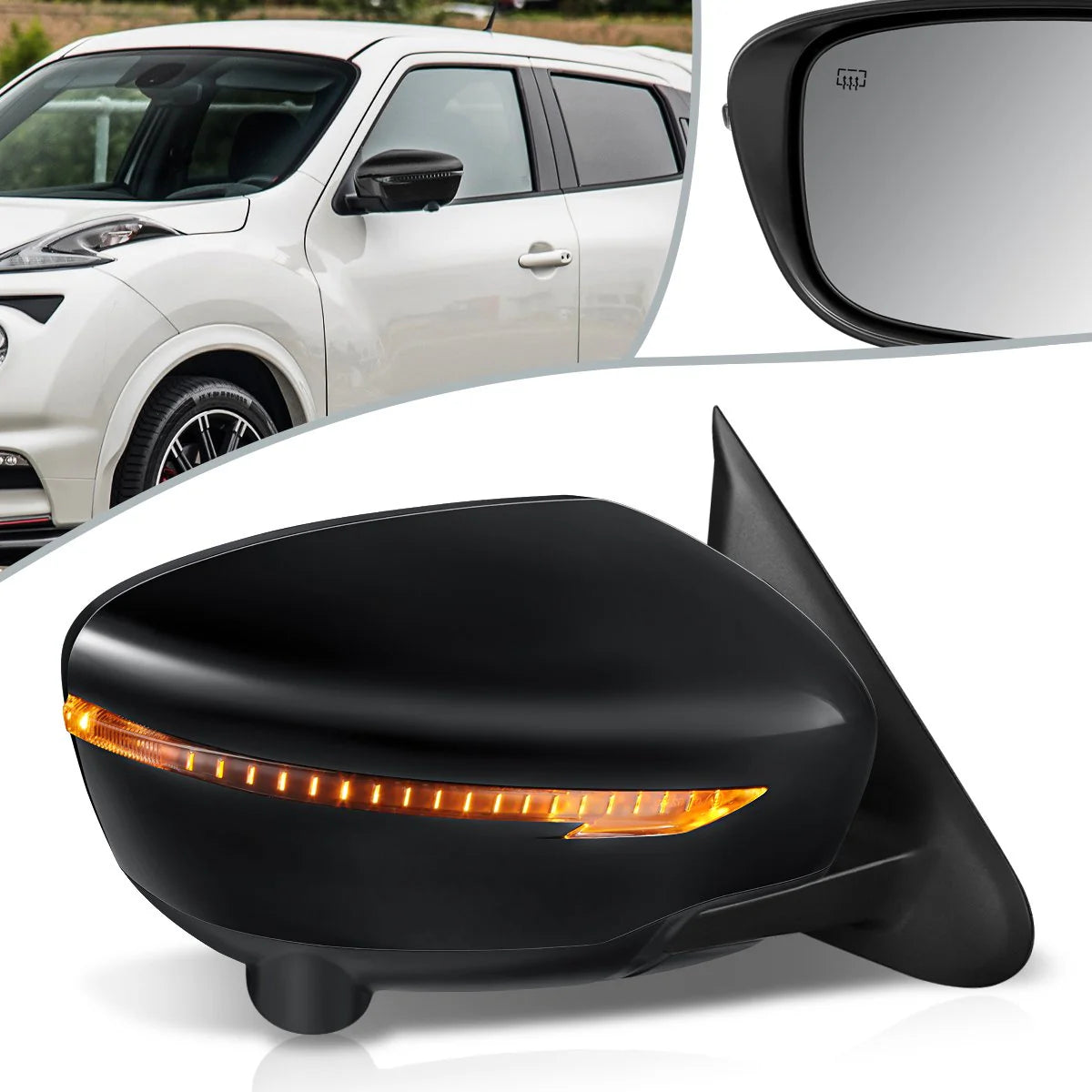 Powered Heated Side View Mirror (Right) 15-17 Nissan Juke