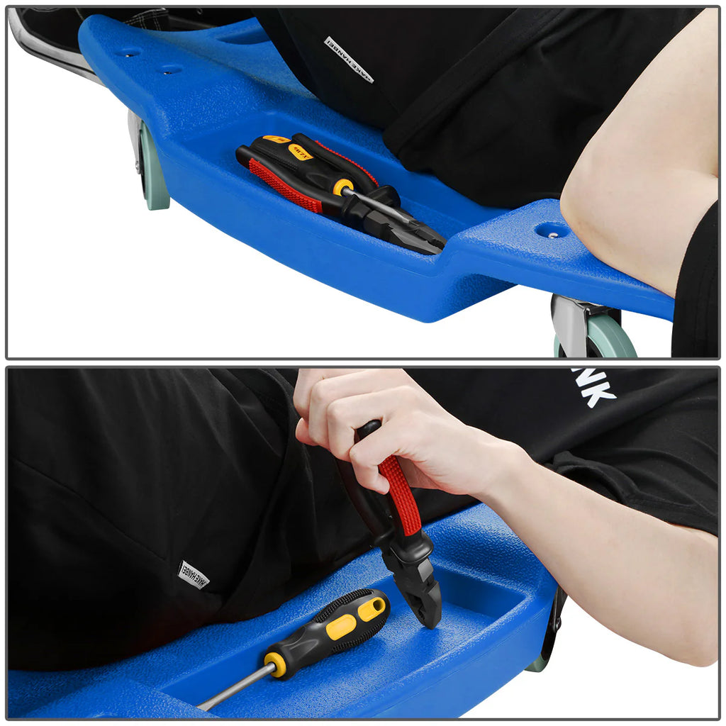 Heavy Duty Low Profile Roller Automotive Creeper - 46.8 in. L x 23.6 in. W [A Variety of Color Options]