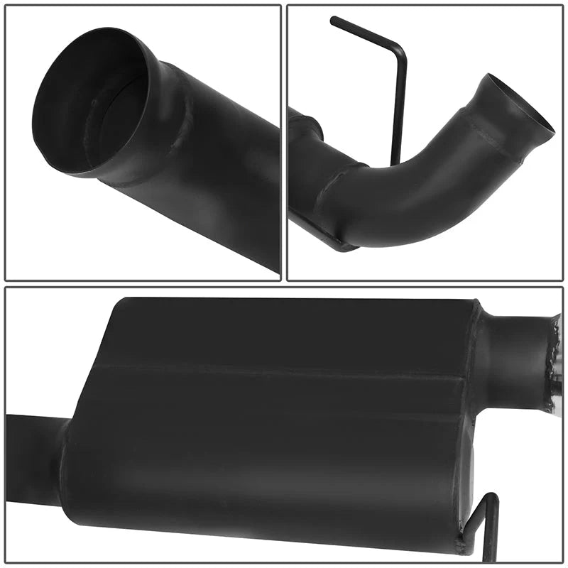 Axle-back Exhaust Systems w/3.75 in. OD Stainless Steel Muffler Tip 11-12 Ford Mustang 5.0L 5.4L 2Pcs