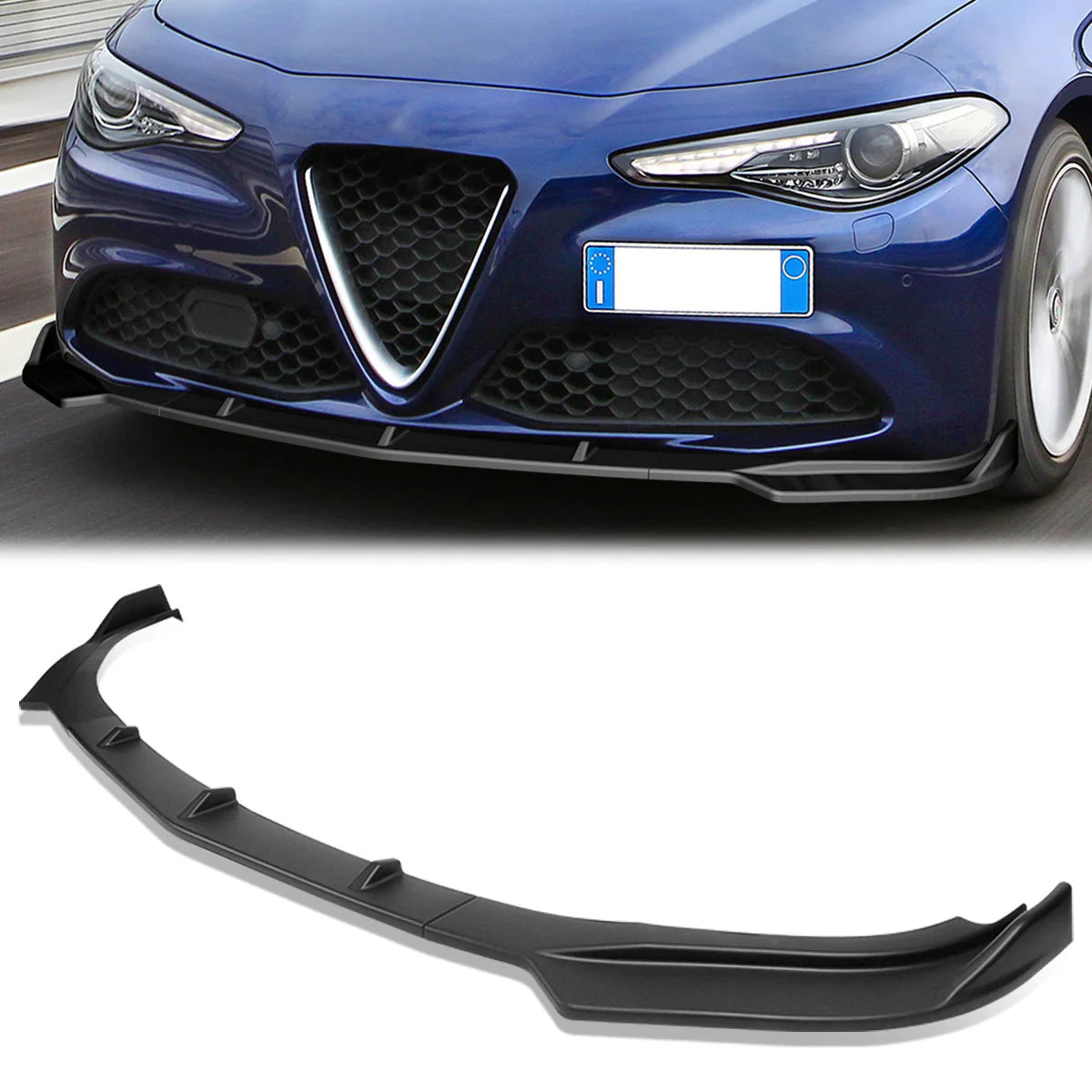 Sport Style Front Lip Spoiler 17-21 Alfa Romeo Giulia