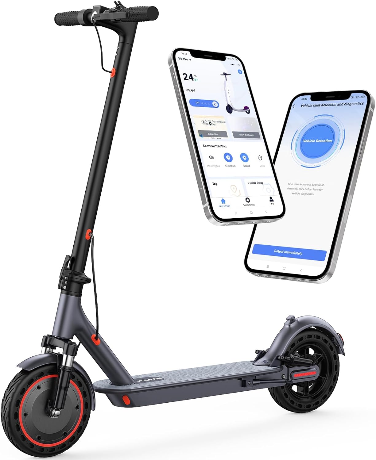 2026 Electric Scooter, Electric Scooter with Seat for Adults, Foldable E-Scooter with Basket, 500W Motor, 27-Mile Range, 22 MPH Max Speed, 14" Adult Commuter E Kick Scooter