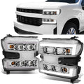LED DRL Projector Headlights 19-21 Chevy Silverado 1500
