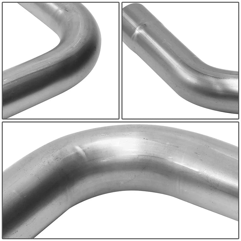 8Pcs 2.5 in. OD Custom Exhaust Tubing Mandrel Bend Pipe Straight & U-Bend Piping Kit