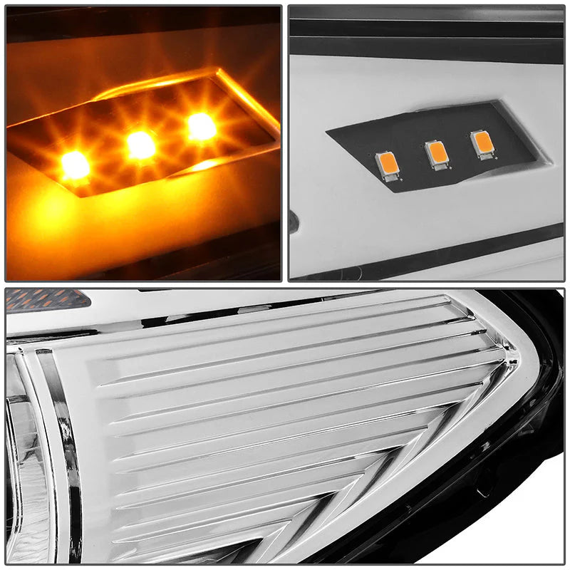 LED DRL Halo Sequential Headlights 17-20 BMW 530i 540i / xDrive