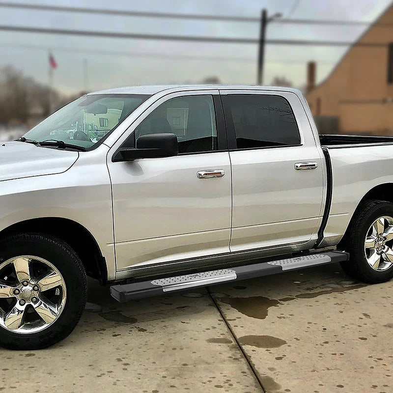 6.5 in. Wide Flat Step Running Boards 11-22 Ram 1500 2500 3500 4Dr Crew Cab