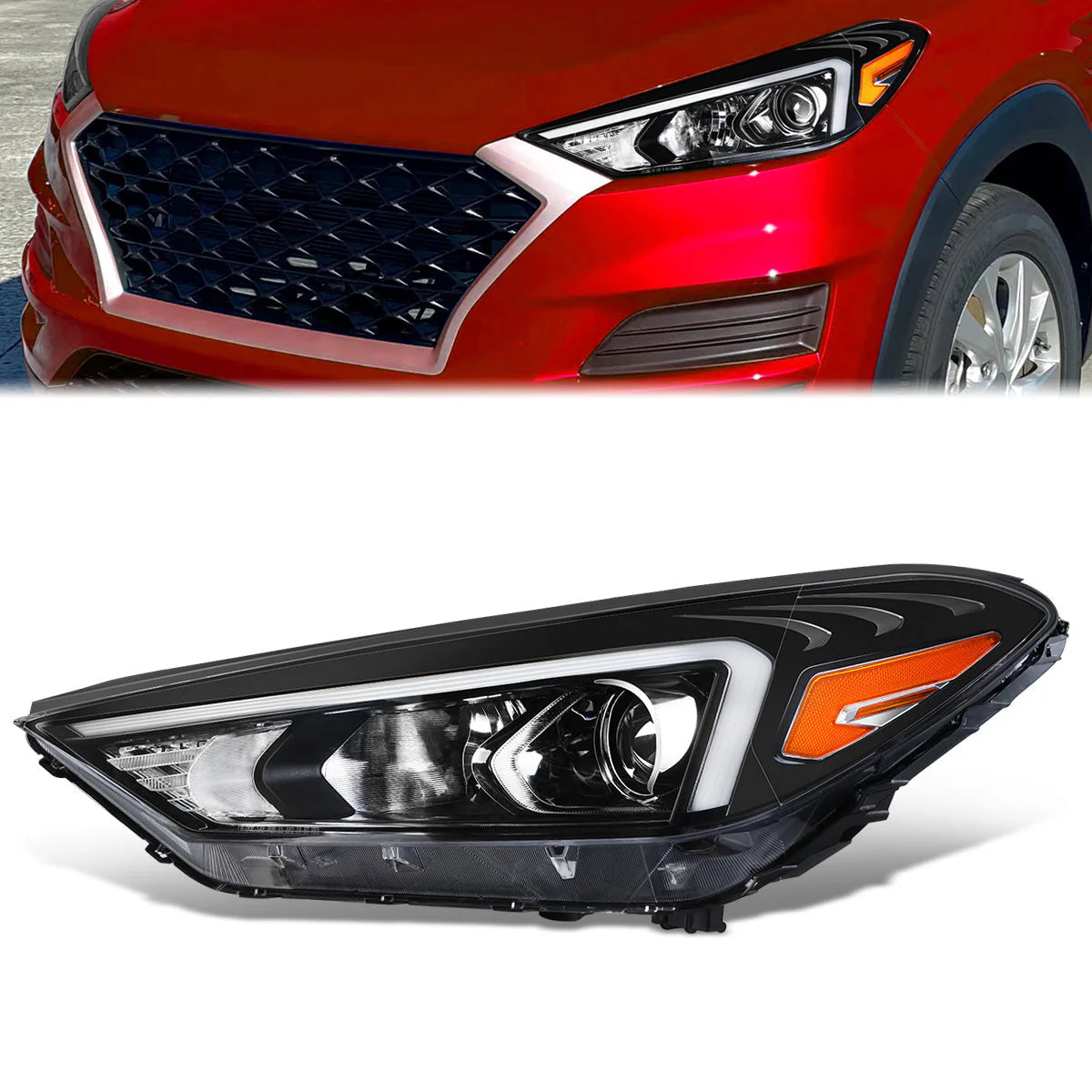Factory Style Projector Headlight (Left) 19-21 Hyundai Tucson