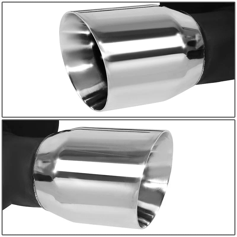Axle-back Exhaust System w/4 in. OD Stainless Steel Muffler Tip 15-17 Ford Mustang 5.0L