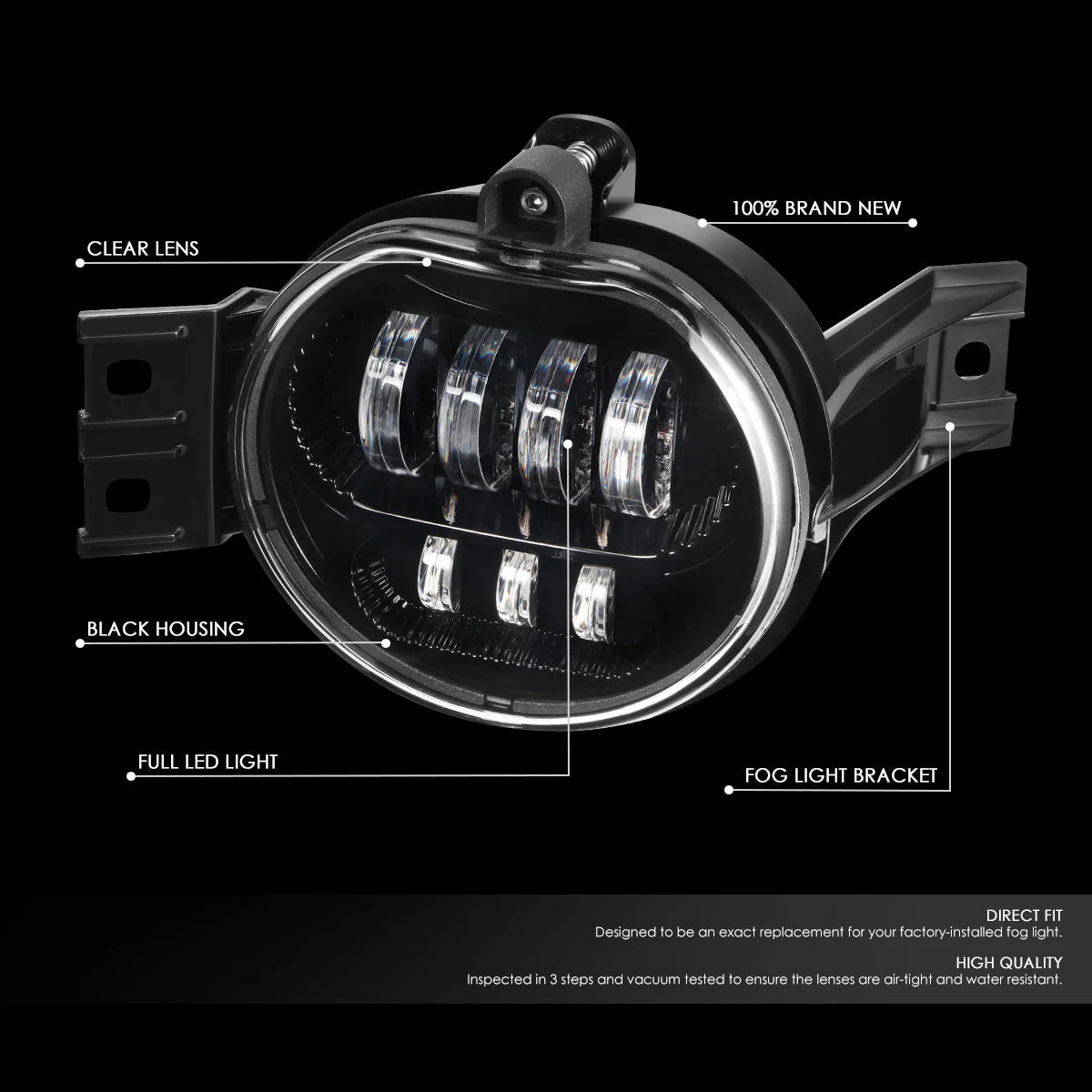 LED Projector Fog Lights 02-09 Dodge Ram 1500 2500 3500