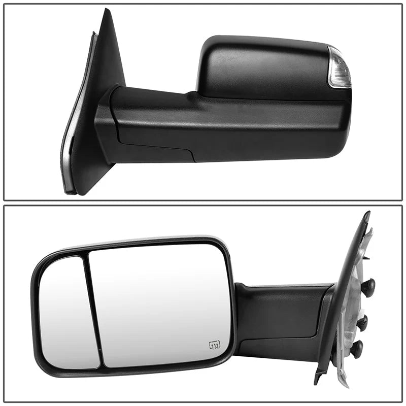 Powered Heated Towing Mirrors (Pair) 02-08 Dodge Ram 1500, 03-09 Ram 2500 3500