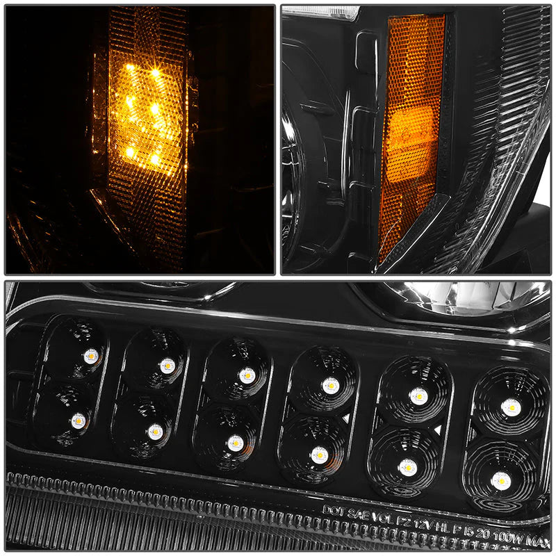 LED DRL Halo Sequential Headlights 19-22 Kenworth W990
