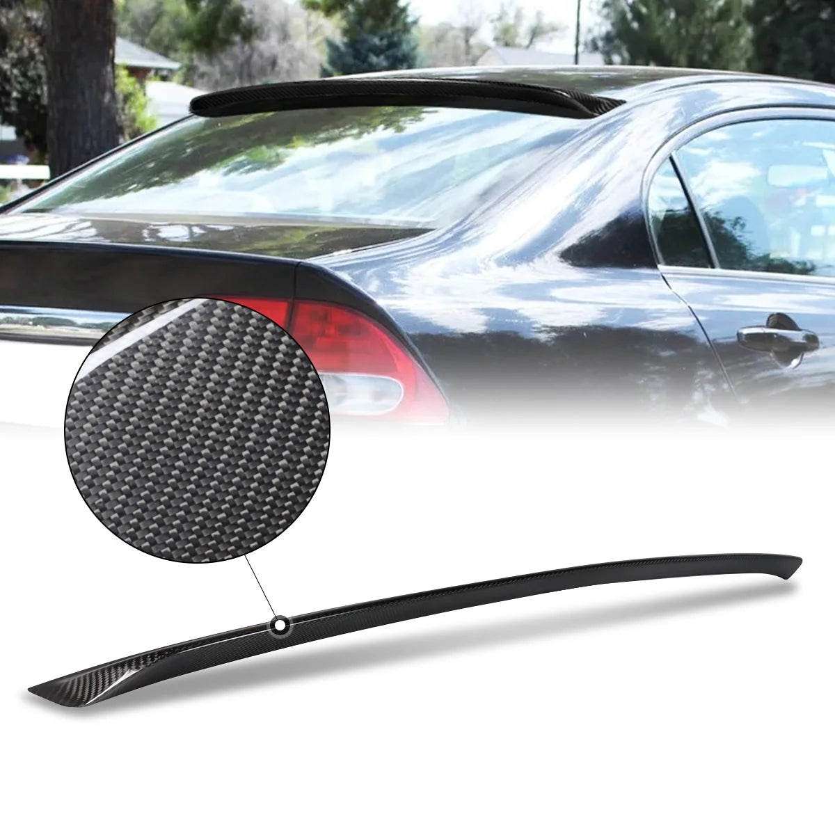 06-15 Honda Civic Sedan Rear Window Roof Spoiler - Carbon Fiber