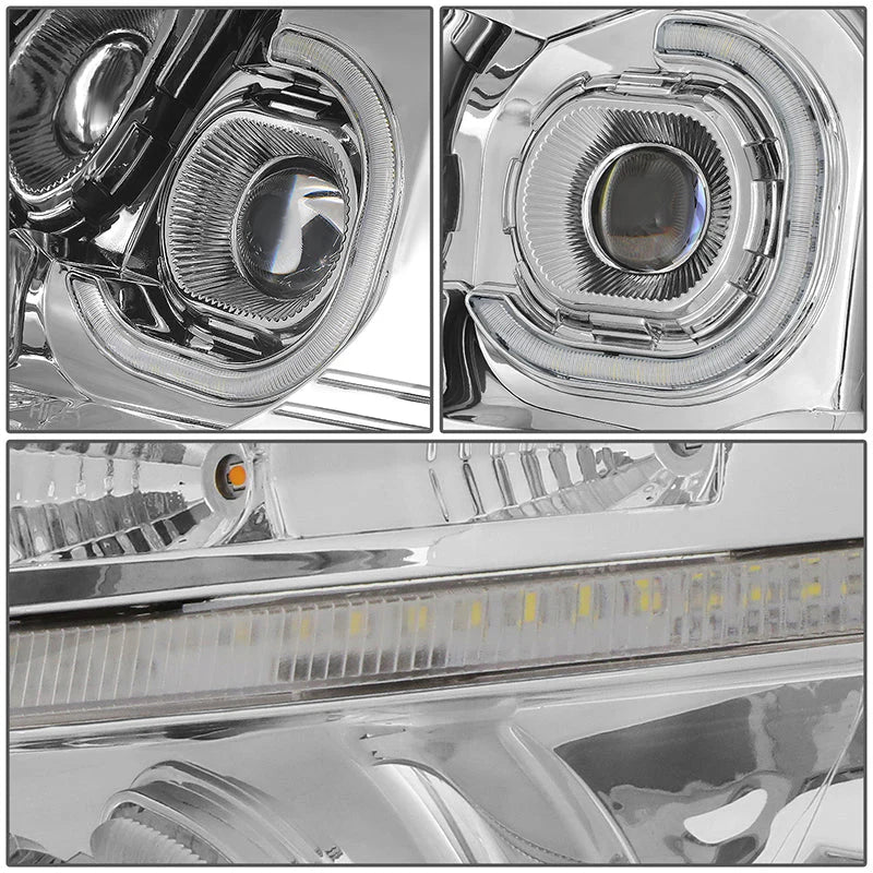 LED DRL Sequential Projector Headlights 08-17 Freightliner Cascadia