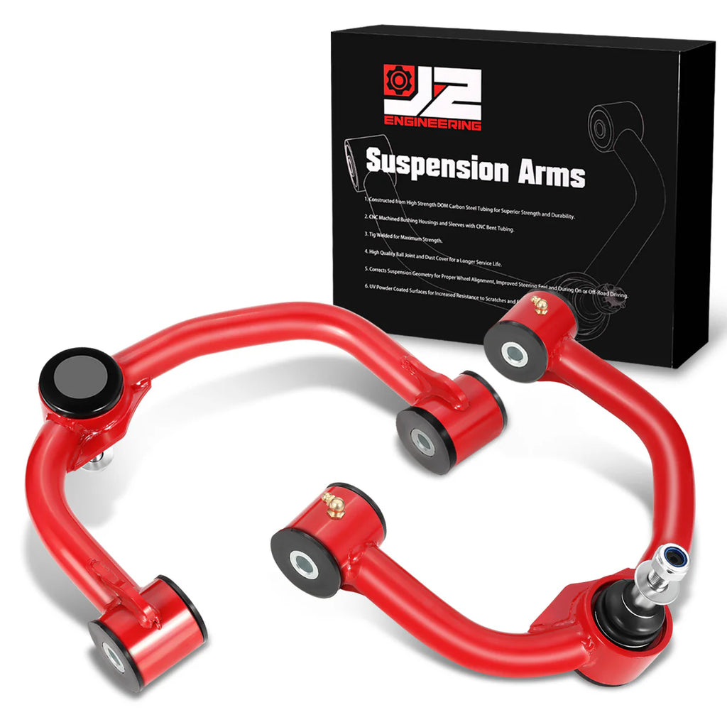 04-22 Ford F150 Lincoln Navigator 2-4 in. Lifted Front Upper Control Arms (Red)