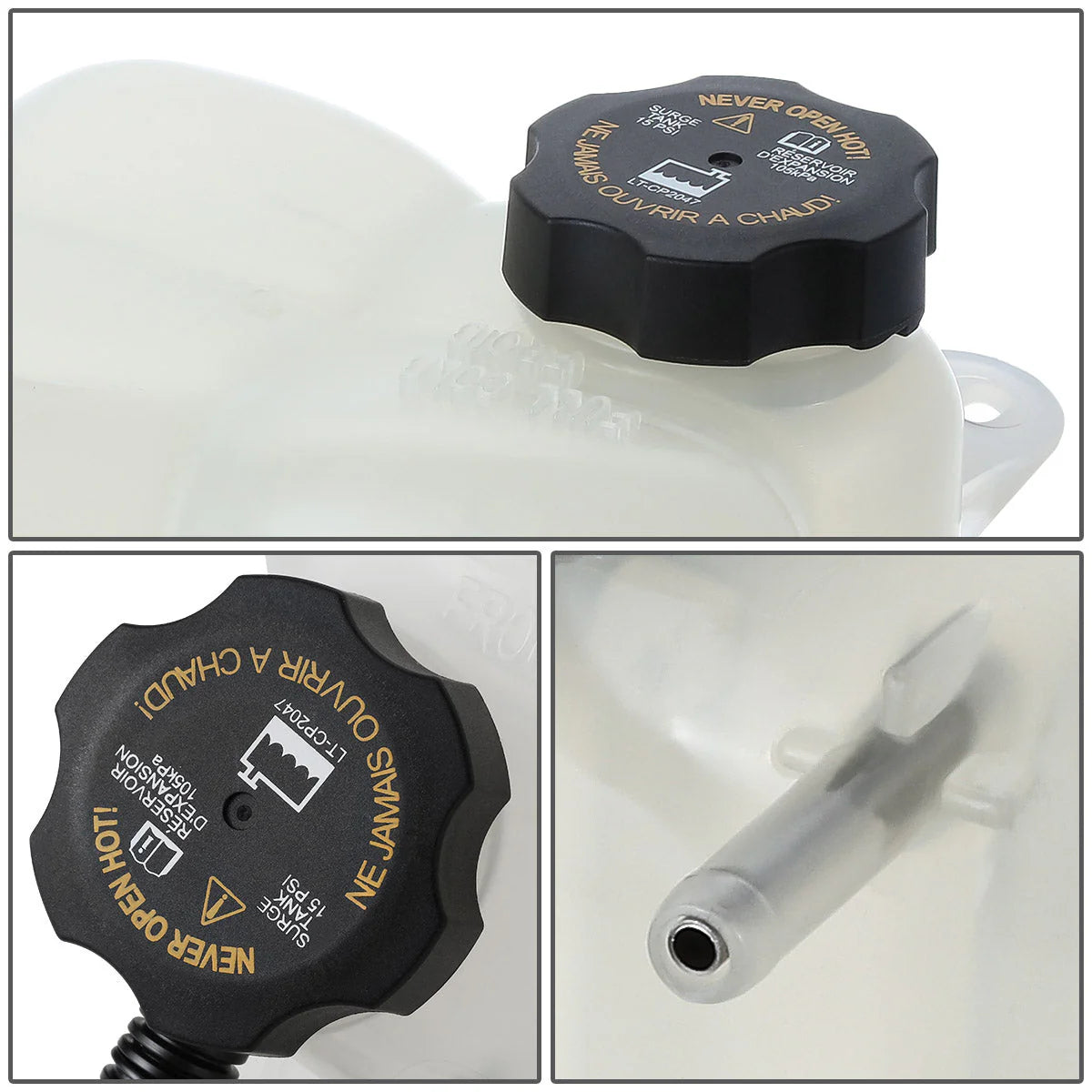 03-06 Cadillac CTS 2.8L 3.2L 3.6L 5.7L 6.0L Coolant Overflow Reservoir w/ Cap
