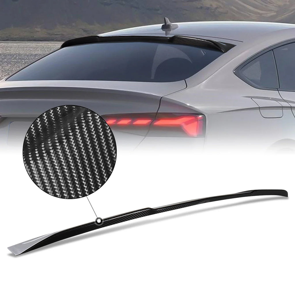 17-21 Audi A5 Quattro S5 RS5 STP-Style Rear Window Windshield Roof Spoiler - Carbon Fiber