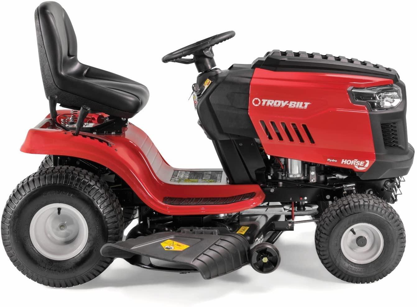 2026 Troy-Bilt Horse 42′′ Hydrostatic Lawn Riding Mower, 579cc Engine, High Back Seat, 2-Year Warranty