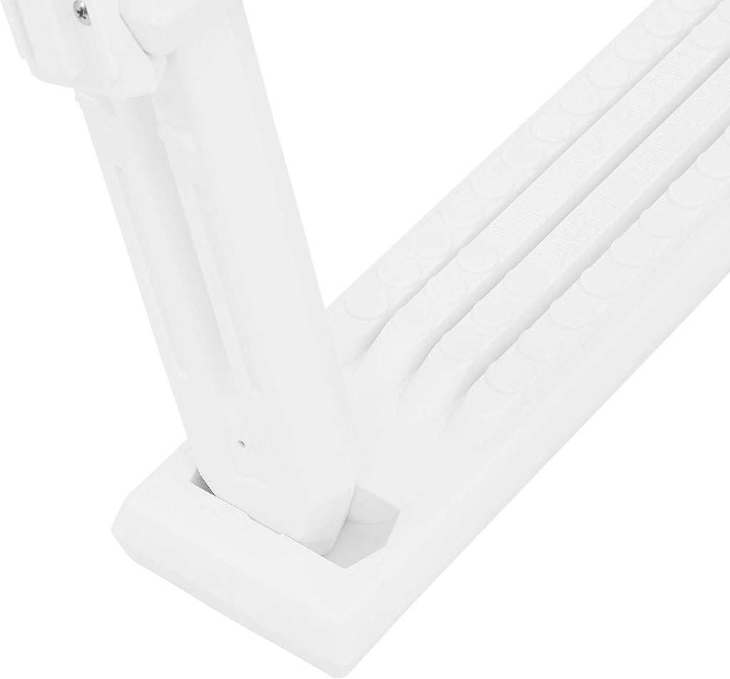 2026 Deluxe Above-Ground Pool Ladder A-Frame Swimming Non-Sliip Step Ladder, White